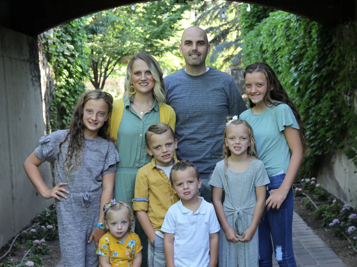 El Dr. Geoff Barnum con su familia